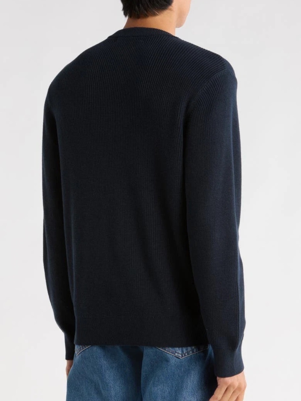 rag & bone Curtis Cotton Crew Sweater Salute Navy XL
